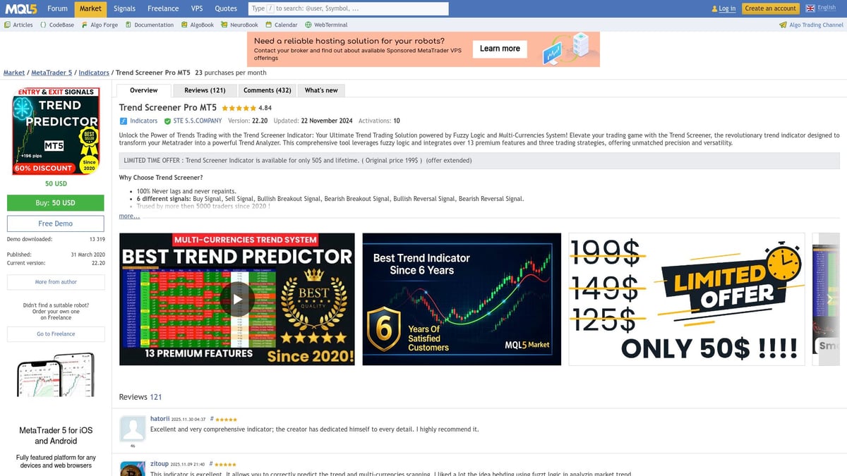 Top 7 MT5 Indicators to Boost Your Trading in 2026 - Trend Screener Pro MT5