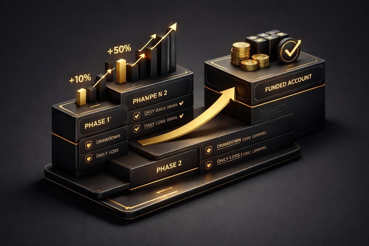 Prop firm challenge progression