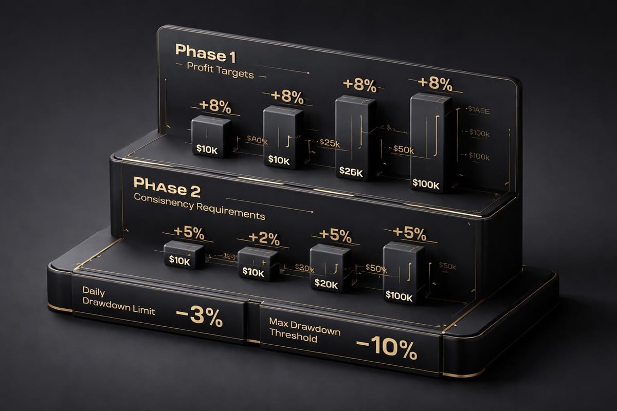 Prop firm challenge structure