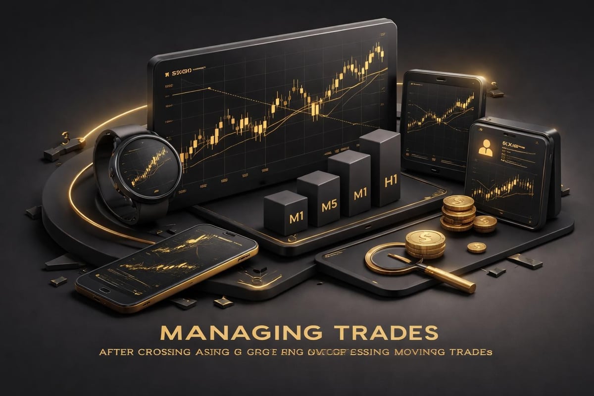 Trade management after crossover